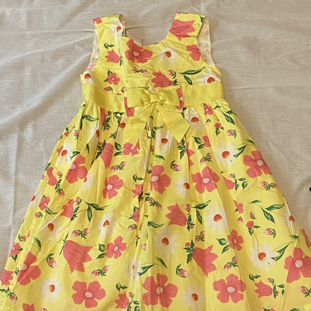 Floral yellow dress